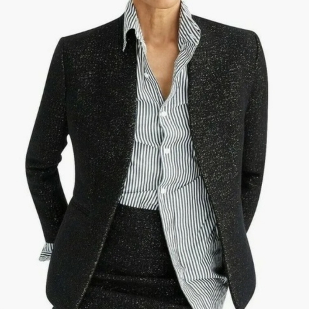 NEW J Crew Blazer Jacket Tinsel Tweed 2